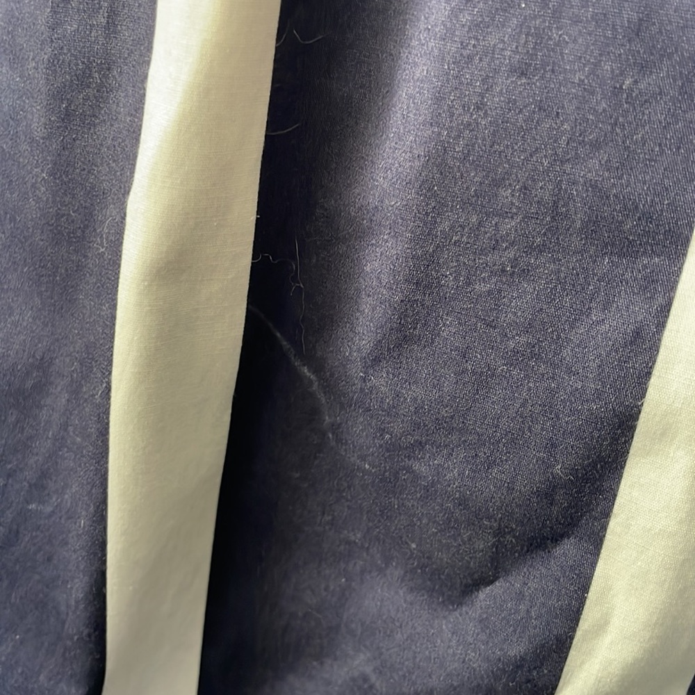 Eliza J size 4 navy white striped fit flare sleeveless dress coastal classic - Picture 5 of 8